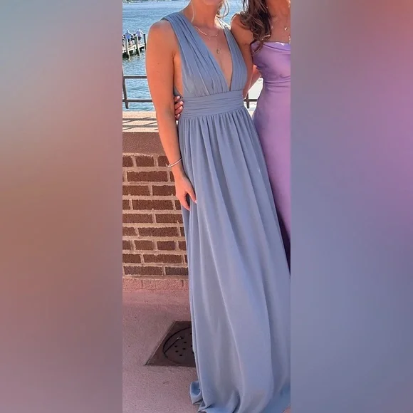 Lulus | Dresses | Lulus Light Blue Maxi Dress | Poshmark